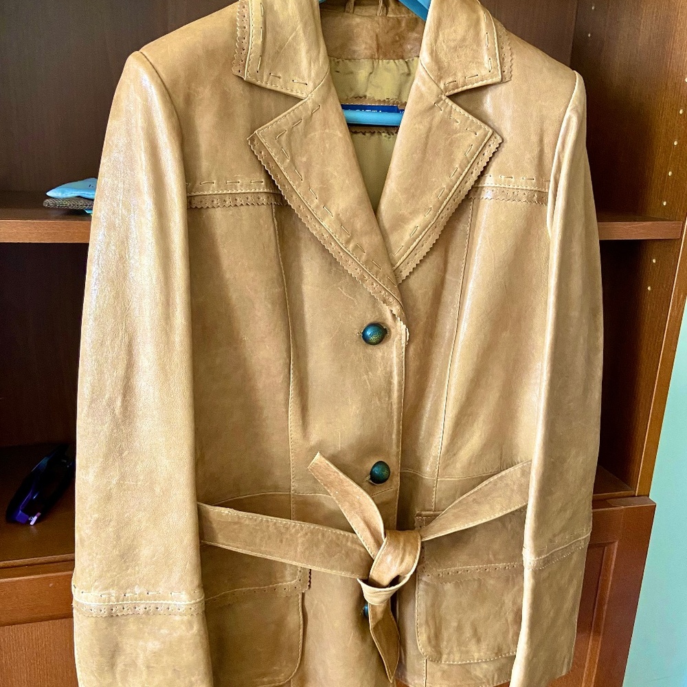 SAGITTA Genuine Leather Jacket Size M Made In Europe Excellent condition